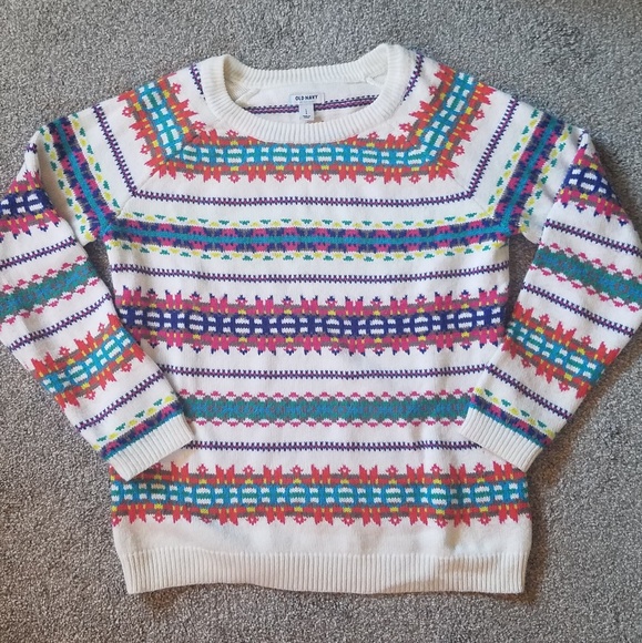 Old Navy Sweaters - 🌺2/$12 LIKE NEW Cozy Colorful Pullover Sweater